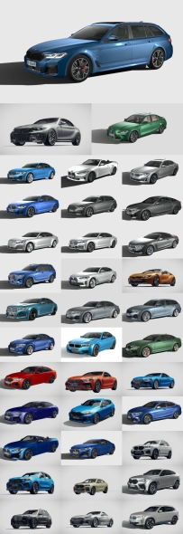 BMW Car 3D Models Collection 2019-2022款宝马汽车交通工具模型