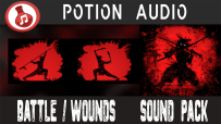 Battle & Wounds Sound Pack 虚幻4.15-4.27格斗游戏音效刀剑砍刺血液