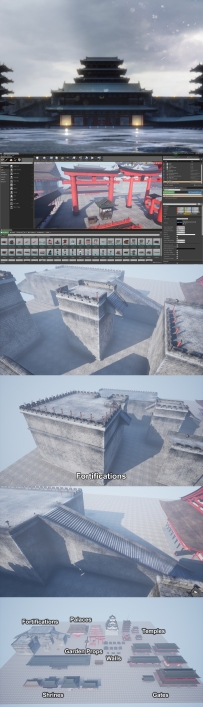 日本建筑Cubebrush – Japanese Architecture Pack