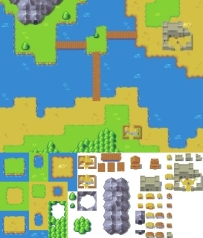 Overworld tiles 卡通地图修图