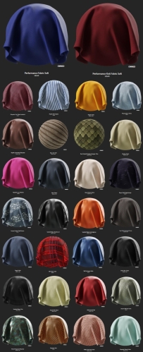 Substance Source 17 – 30 SBSAR – Fabrics 30组织物材质贴图