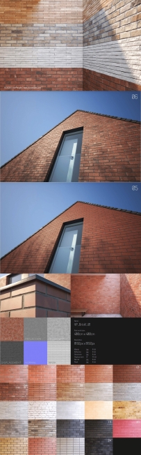 VizPeople – Brick Textures V1 20组砖块墙面材质贴图