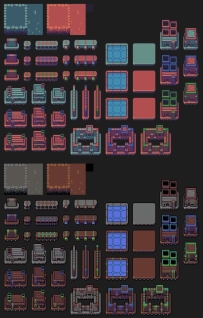 卡通像素太空殖民地模拟Colony sim assets