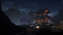 Hidden Shrine 虚幻4.23-4.27寺庙夜景山水画场景中国风