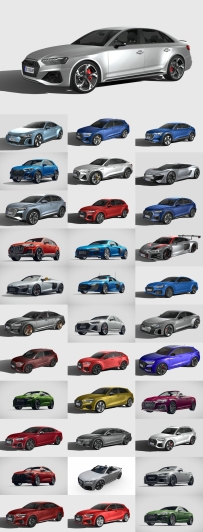 Audi Car 3D Models Collection 2019-2022款奥迪汽车模型